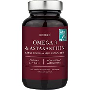 Omega-3 & Astaxanthin - 90 kapsler - NORDBO
