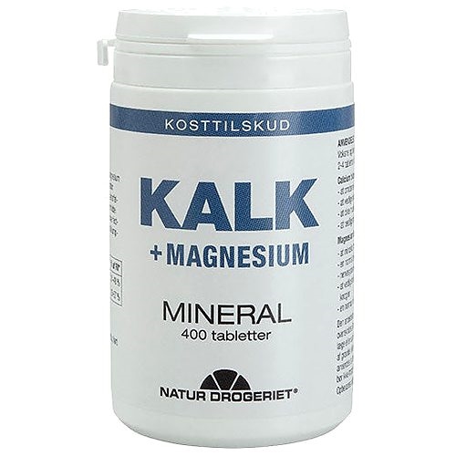 Kalk + magnesium - 400 Tabletter - Natur-Drogeriet
