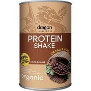 Protein Shake Kakao & Vanilje Økologisk - 500 gram - Dragon Superfoods