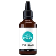 D3 & K2 Vitamin (flydende) - 50 ml - Viridian Nutrition