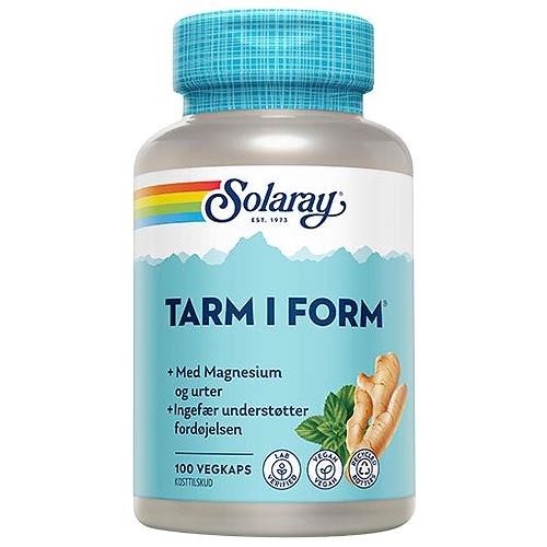 Tarm i Form - 100 Kapsler - Solaray
