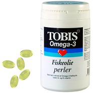 Tobis Fiskeolie Omega 3 perler 500 mg - 200 kap 