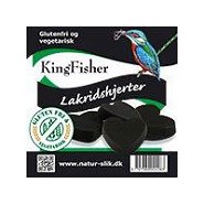Lakridshjerter Glutenfri - 90 gram - King Fisher