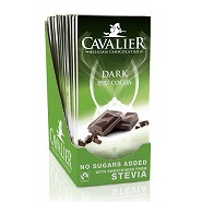 Chokoladeplader mørk 85% kakao Cavalier m. stevia - 85 gram