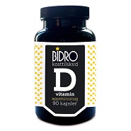 D-vitamin 38 ug m.appelsinsmag - 90 kapsler - Bidro