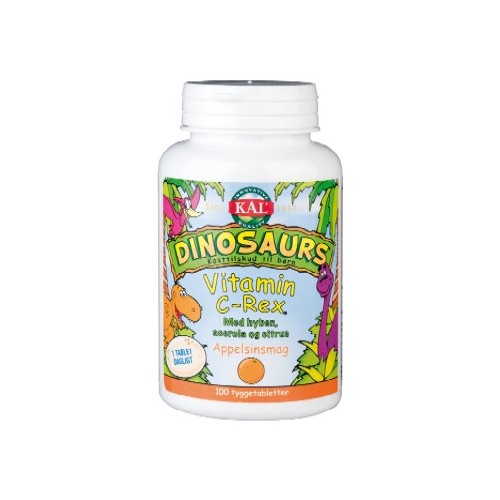DinoSaurs vit. C-rex tygge børn - 100 tab - Solaray