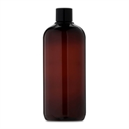 Brun plastflaske med låg - 500 ml - Epic Oils