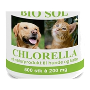 Bio-Sol Chlorella Økologisk til hunde og katte - 500 tabletter - Chlorella - Den Grønne Perle