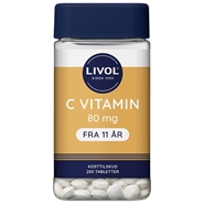 C-Vitamin 80 mg - 280 tabletter - Livol
