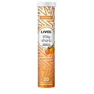 Livol Stay Sharp Peach Apricot - 20 brusetabletter - Livol
