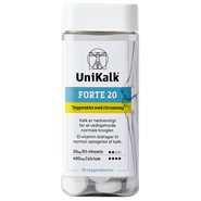 UniKalk Forte 20 tyggetabletter - 90 stk - Unikalk