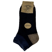 Footies med cashmere Blå/marineblå - str. 39/42 2 par - Clemente