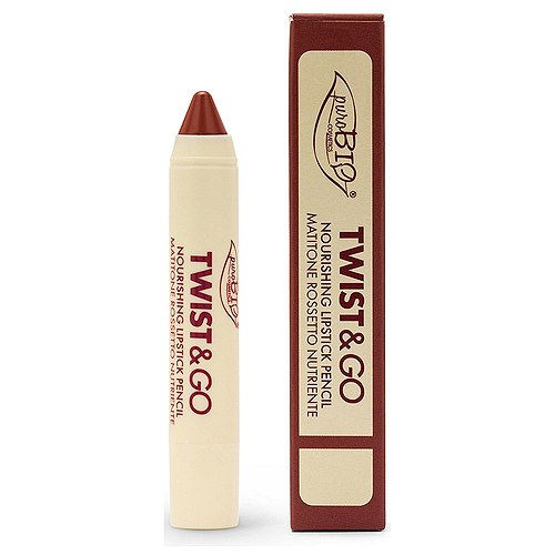 Twist & Go Nourishing Lipstick Pencil 506 Dark Mauve - 2,9 gram - puroBIO Cosmetics