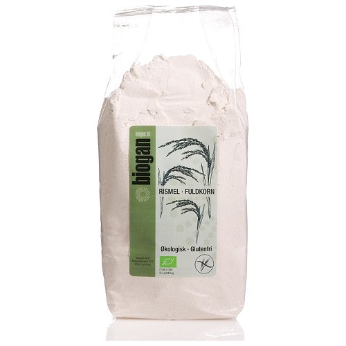 Rismel fuldkorn Italien Økologisk- 1 kg - Biogan - DISCOUNT PRIS