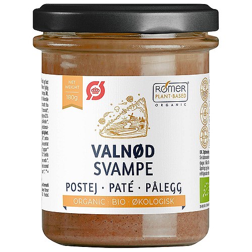 Valnød og Svampe Postej Økologisk - 180 gram - Rømer