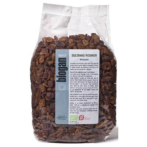 Rosiner sultanas Økologisk- 1 kg - Biogan