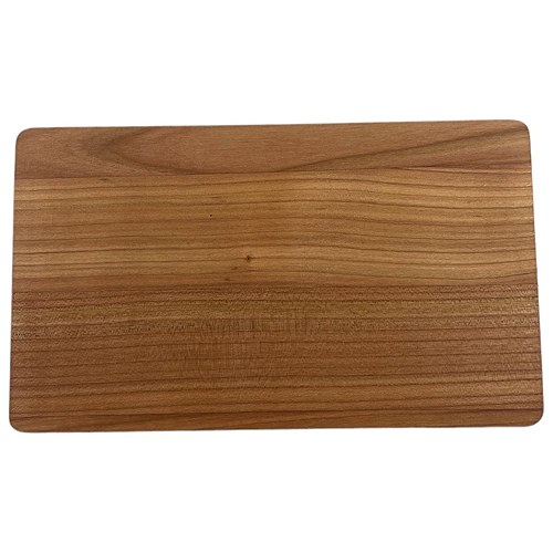 Skærebræt kirsebærtræ med afrundede kanter 27x16 cm - 1 styk - Biogan