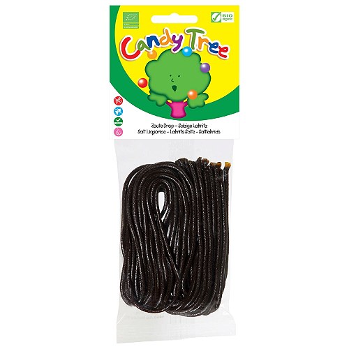 Snørebånd salt lakrids glutenfri Økologisk - 100 gram - Candy Tree