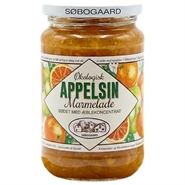 Appelsinmarmelade sødet med æble Økologisk - 400 gram - Søbogaard