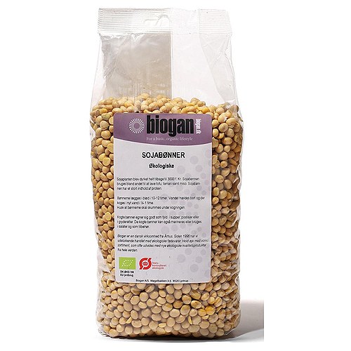 Sojabønner Østrig Økologisk- 1 kg - Biogan - DISCOUNT PRIS