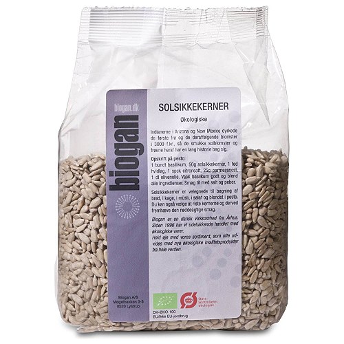 Solsikkekerner Økologisk - 500 gr - Biogan