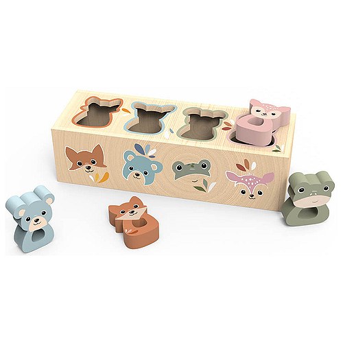 Animals Shape Box Puttekasse i Træ 1-3 år - 1 stk - Speedy Monkey