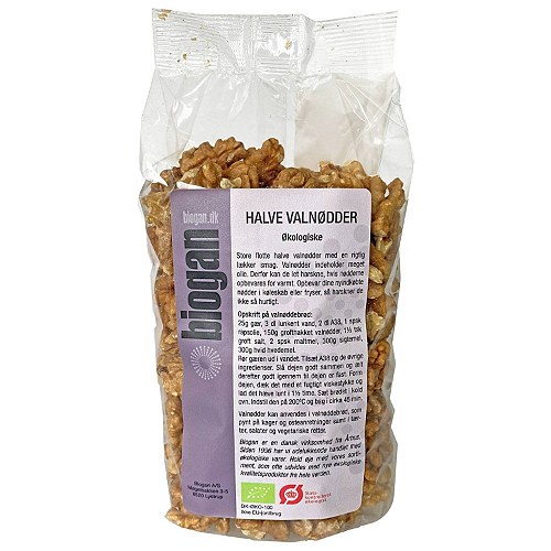 Valnødder halve Økologisk- 500 gr - Biogan - DISCOUNT PRIS