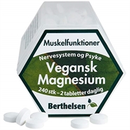 Magnesium vegansk - 240 tabletter - Berthelsen