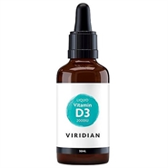 D3 vitamin flydende - 50 ml - Viridian Nutrition