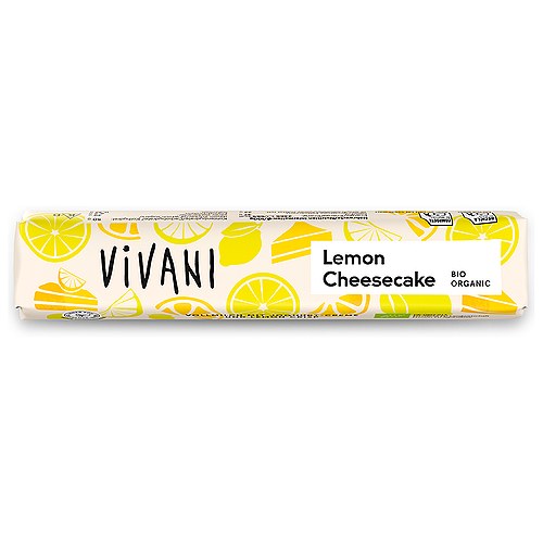 Mælkechokolade Lemon Cheesecake Økologisk - 40 gram - Vivani