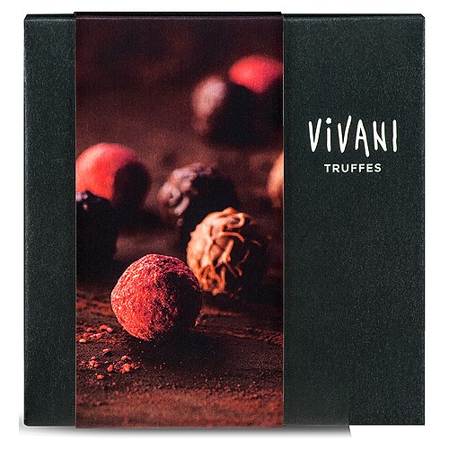 Chokoladetrøfler i Gaveæske Økologisk - 100 gram - Vivani