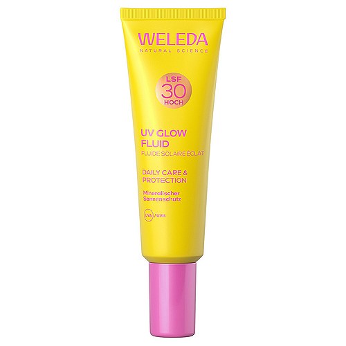 UV Glow Fluid Daily Care & Protection SPF 30 - 30 ml - Weleda