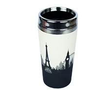 Termokop i bambusfibre Cosmopolitan - 500 ml - WoodWay